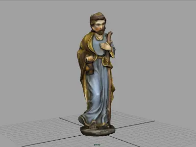 Saint Joseph Low-poly 3D model