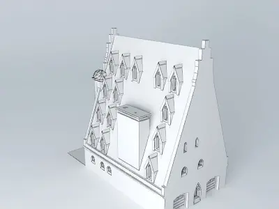 Ancient House Furnished Free 3D model