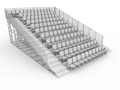 Bleachers 16 3D model
