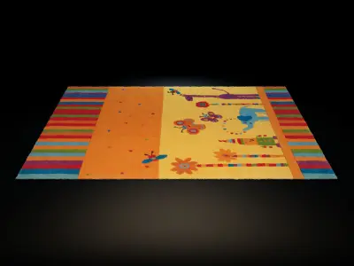 Carpet18-2 heart shaped rug 3D model