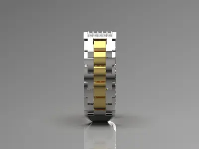 Luxury man Rolex design diamond ring model ror0026 3D print model
