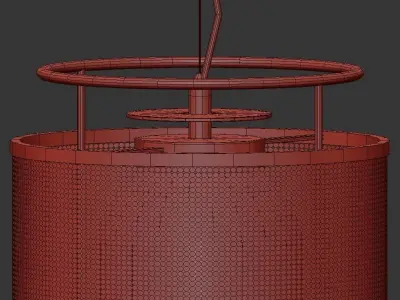 KIOTO modern pendant light gold 3D model