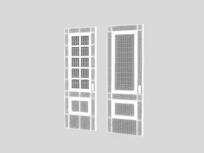Rustic Wooden Doors - Game Ready Low-poly 3D model