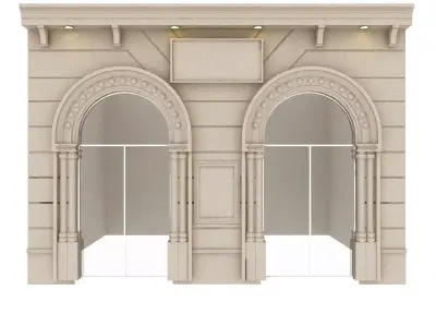 Classic Building 2 Low-poly 3D model