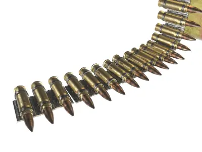 Military green metal ammo box da1 Low-poly 3D model