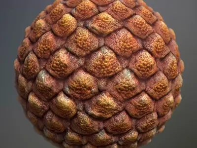 Material Skin Alien 6 Seamless PBR Texture Texture