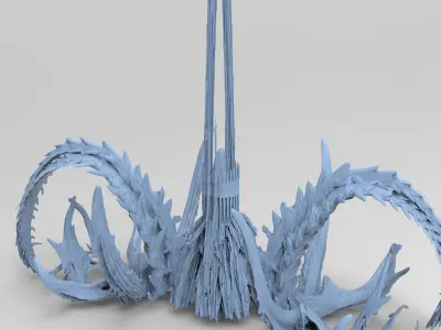 Kraken Under Ocean Temple 5 3D model