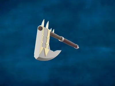 Warhammer Chaos Axe Variant 3D print model