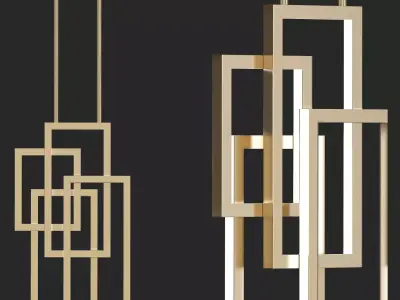 FOYER square hanging from ceiling 3D model