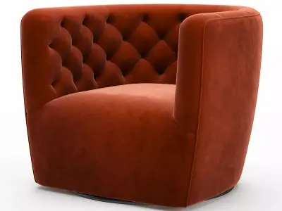  Hanover Swivel Chair Low-poly 3D model