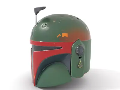 Galactic Hunter Helmet model pack Low-poly 3D model