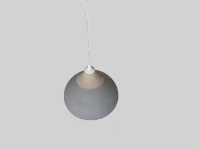 Bamboo pendant ceiling lamp 3D model