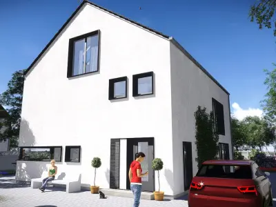 House 1 - Modern City Villa Low-poly 3D model