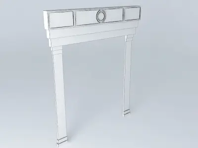 fancy door frame Free 3D model