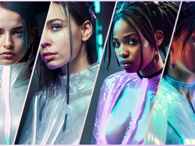 Cyberpunk Portrait Reference Pack Texture