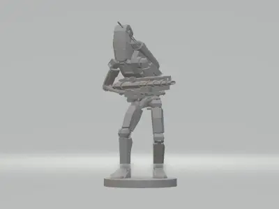 Battle Droids with weapon  3D print model