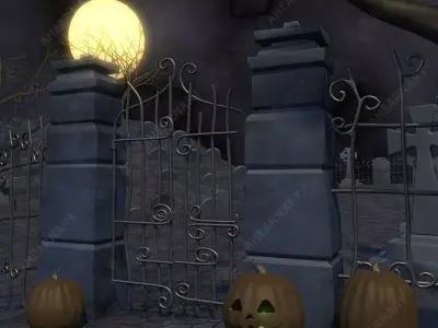 Grave Yard 3D model