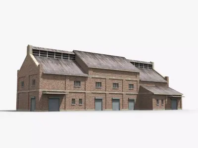 Factory xx5 Low-poly 3D model