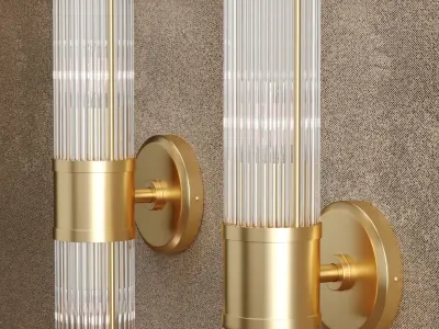 Double and single wall lamps 3D model
