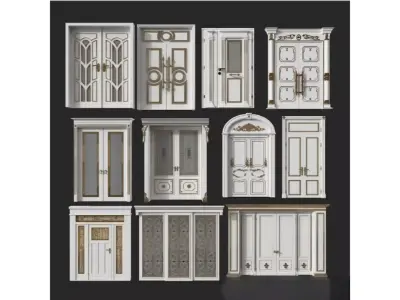 European style door design Texture