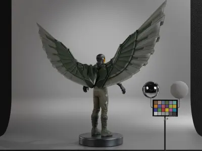 Falcon Low-poly 3D model