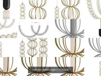 Collection pendant light 4 3D Model Pack