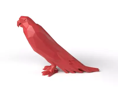 Parrot Low Poligonal Low-poly 3D model