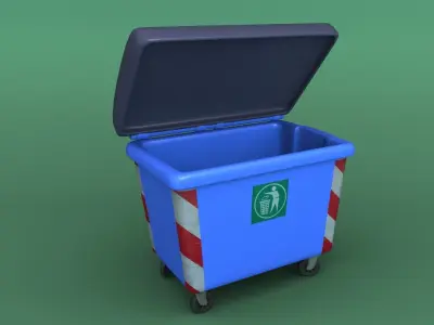 Dumpster Garbage bin 3D model 3D model