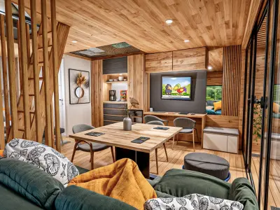 Glamping Pod Vacation House 3D and  basic plans with dimensions Low-poly 3D model