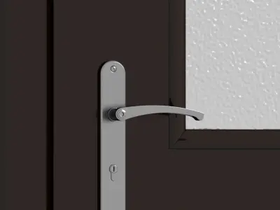 Plastic door 02 3D model