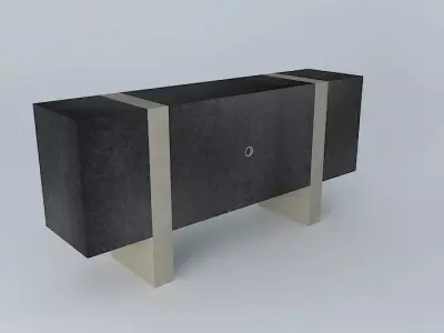 Block Console Small 3D model