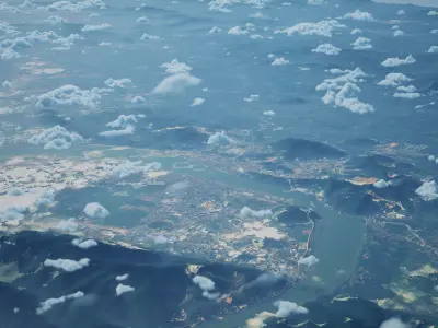 Zhaoqing China City Landscape 3D Model 3D model