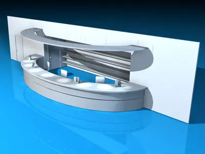 Reception bar counter 3D model