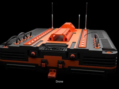 Drone Robots 3D Model Pack
