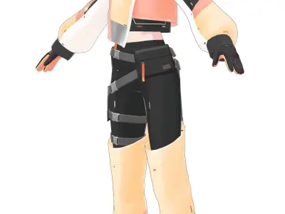 VTuber Low-poly 3D model