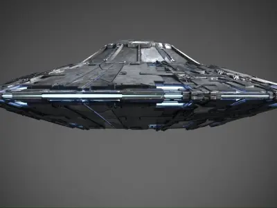 Ufo Spaceship Low-poly 3D model