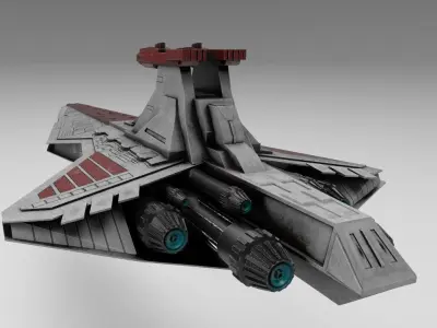 Star Wars Venator Low-poly 3D model
