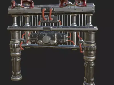 Mega Phone Door Low-poly 3D model