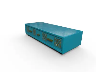 Pack 2 Modern Furniture 3D Model Low-poly 3D model