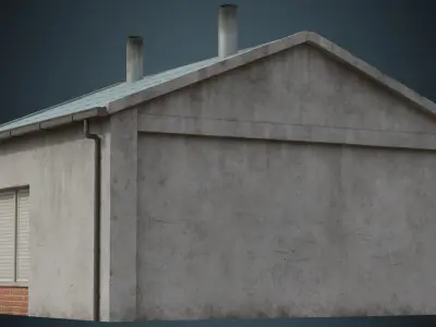 Building 1B Low-poly 3D model