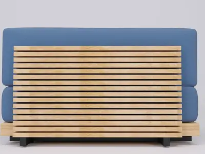 Modular outdoor sofa 3D model