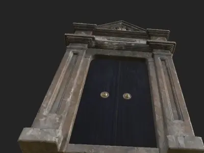 Giant Door Low-poly 3D model