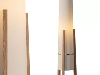 Brass Archer Floor Lamp 3D model