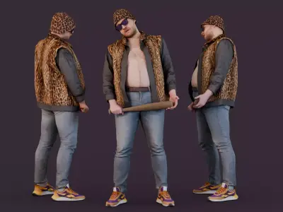 Fashionable Street Bouncer 3D model