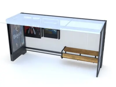 Bus Stop 02  3D model