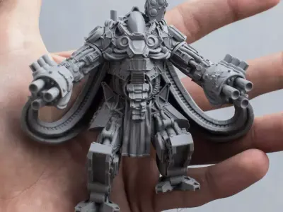 Heavy gun robot 3D print model