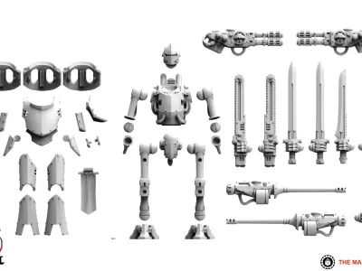 Feudal Guard - Walker Mk3 3D print model