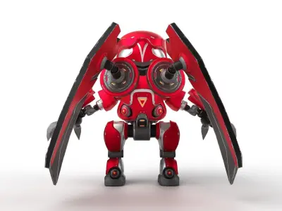 Shatter - Transformer Low-poly 3D model