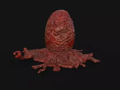 Horror collection Low-poly 3D model