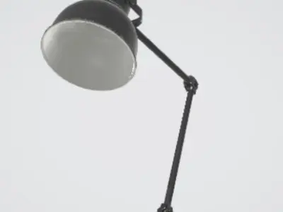 Realistic Office Desk Lamp 3D Asset for Interiors 3D model